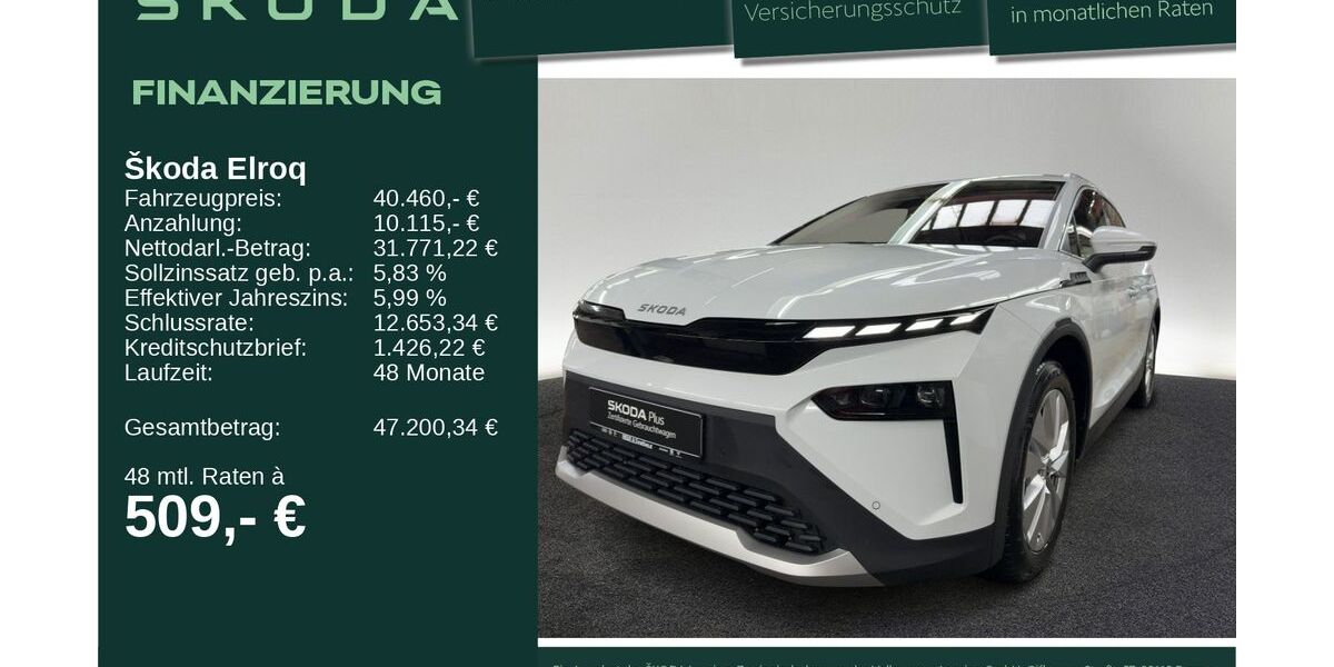 Skoda Elroq 8.076 km 40.460 &euro; Neu-Ulm 89231