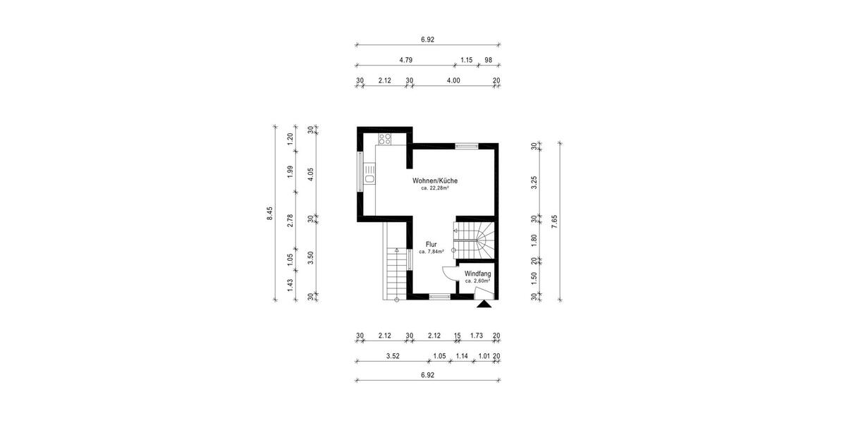 Doppelhaushälfte Ichenhausen - 3.5 Zimmer, 72 m&sup2;, 880&euro; | Angebot:26062483
