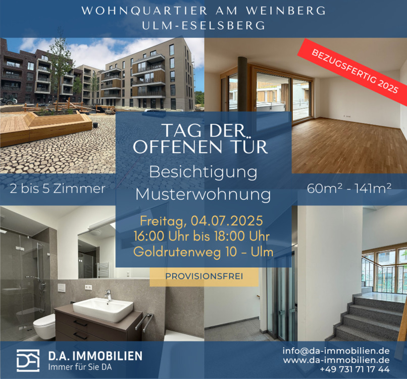 Neubau 3 Zi.-Wohnung mit Südloggia - Stadtquartier 
