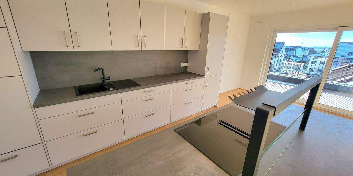 +++NU-Burlafingen, 3-Zi.-Penthouse, 137,09 m² Wfl., Aufzug in die Wohnung, Küche, 2 TG-Stpl.+++ 3 zimmer