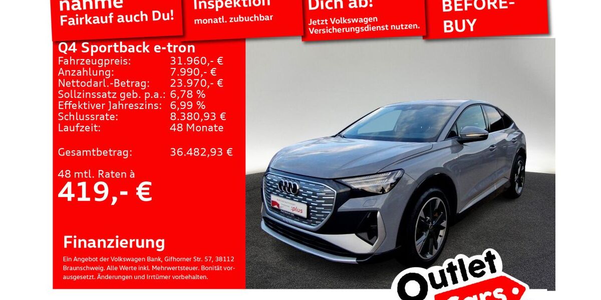 Audi Q4 e-tron 37.081 km 31.960 € Senden 89250