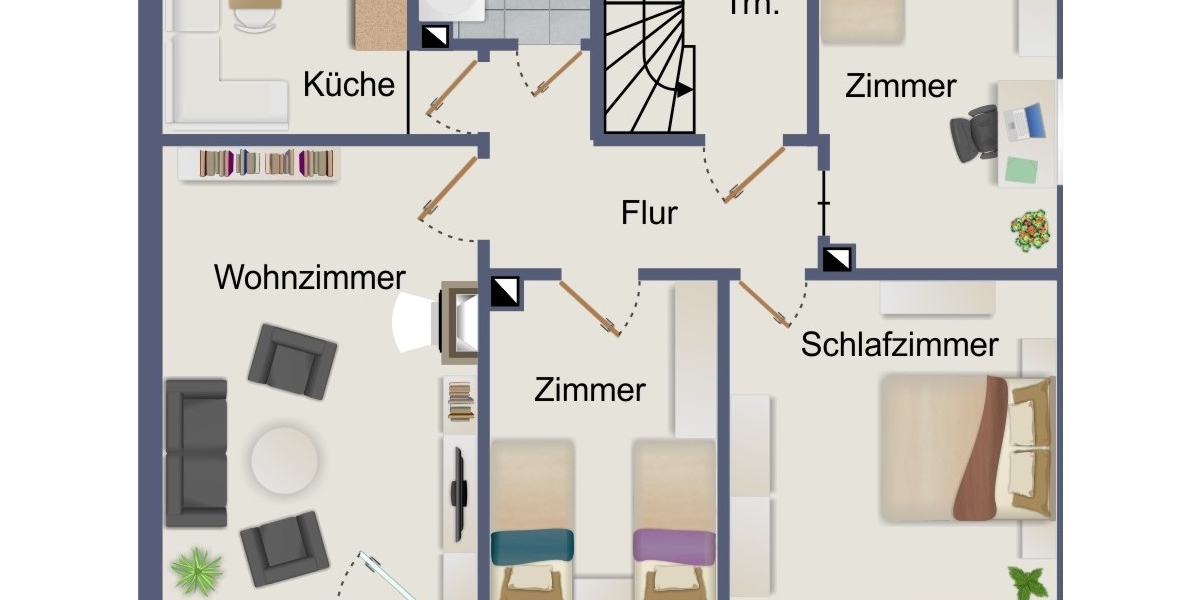 Neu-Ulm: Modernisiertes Mehrfamilienhaus (DHH) mit idyllischem Garten in Donau-Nähe - Mehrfamilienhaus, Wohnhaus Neu-Ulm / Offenhausen Offenhausen | Angebot:27082953