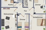 Neu-Ulm: Modernisiertes Mehrfamilienhaus (DHH) mit idyllischem Garten in Donau-Nähe - Mehrfamilienhaus, Wohnhaus Neu-Ulm / Offenhausen Offenhausen | Angebot:27082953
