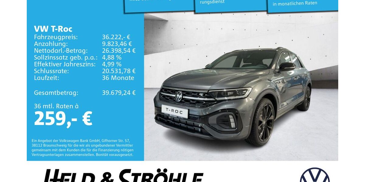 VW T-Roc 6.258 km 31.260 &euro; Neu-Ulm 89231