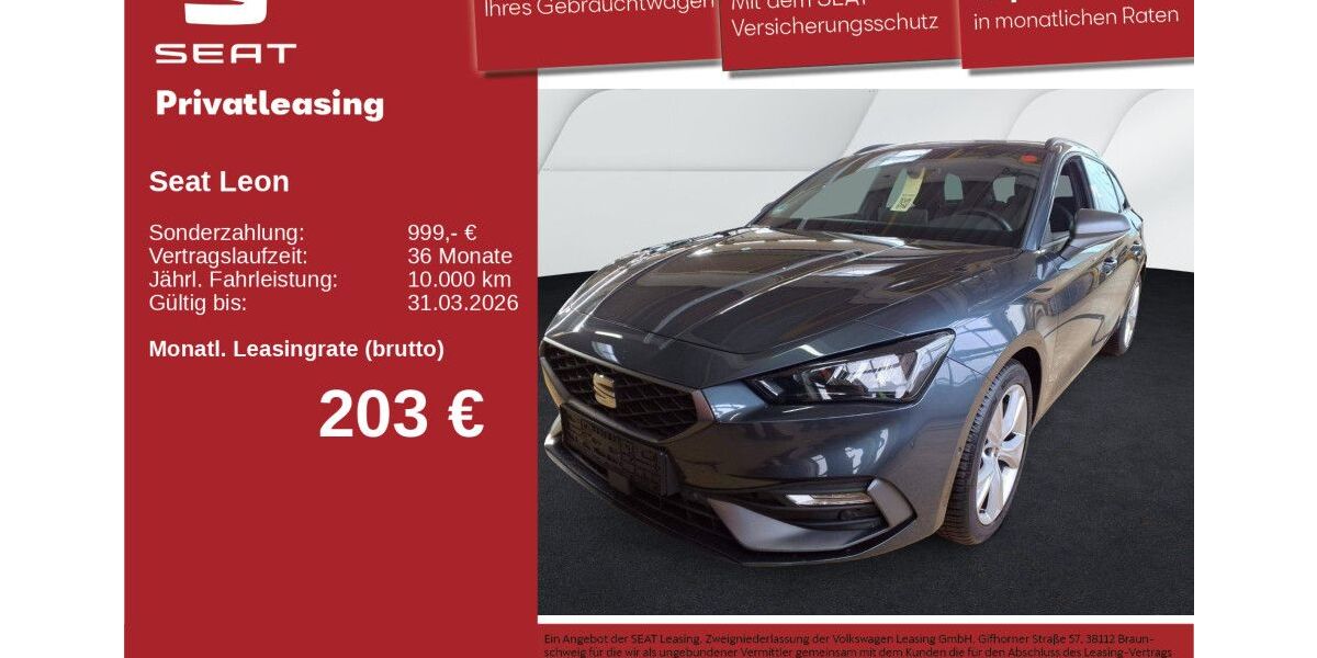 Seat Leon 16.275 km 27.870 &euro; Neu-Ulm 89231