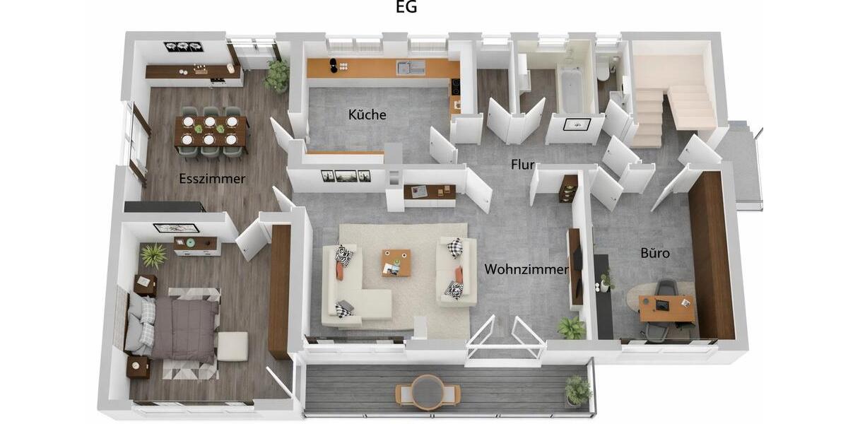 Etagenwohnung Gerstetten - 4 Zimmer, 120 m&sup2;, 1.190&euro; | Angebot:26689043