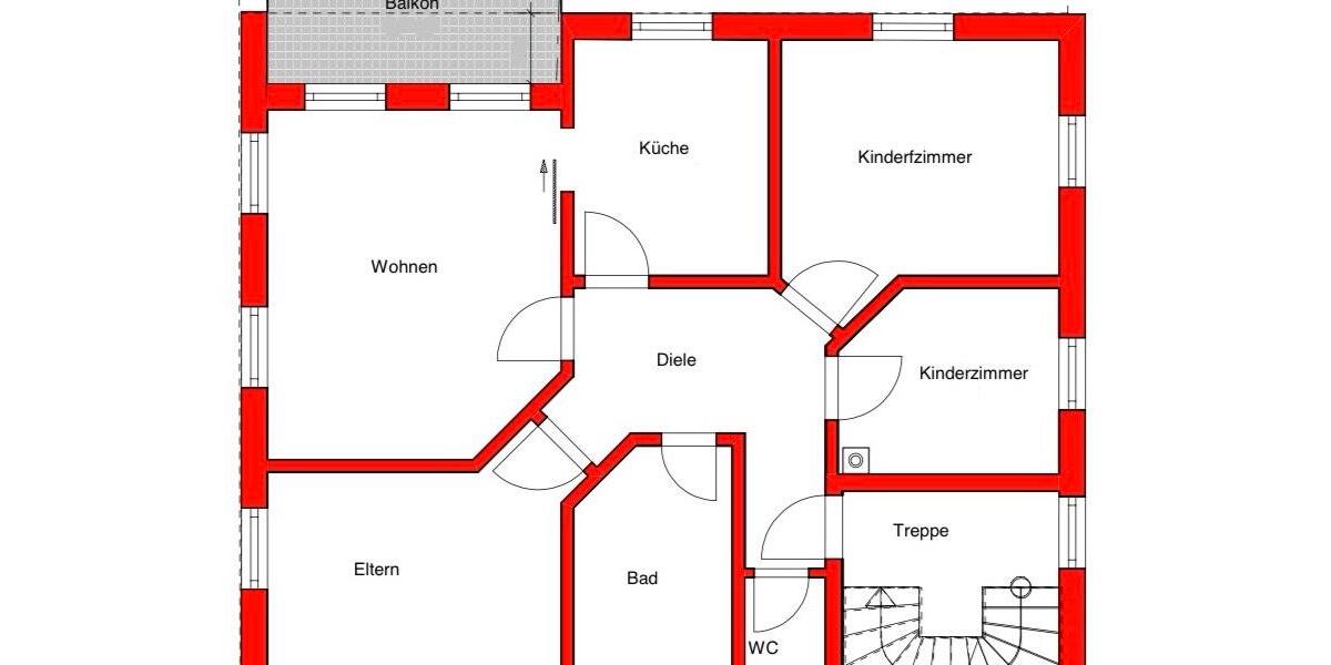 Etagenwohnung Senden - 4 Zimmer, 90 m&sup2;, 1.340&euro; | Angebot:25131841