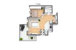 Etagenwohnung Laupheim - 2 Zimmer, 54 m&sup2;, 750&euro; | Angebot:26229505