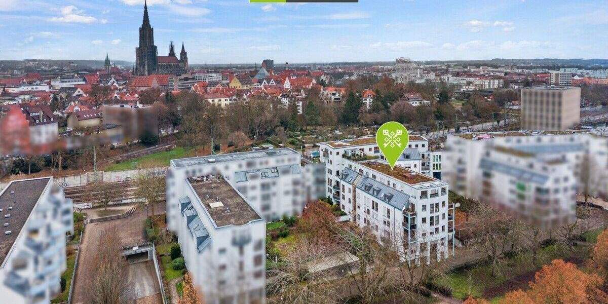 360° I Urban und Komfortabel! 3-Zimmer-Wohnung in Ulm mit TG-Stellplatz und Terrasse! 3 zimmer