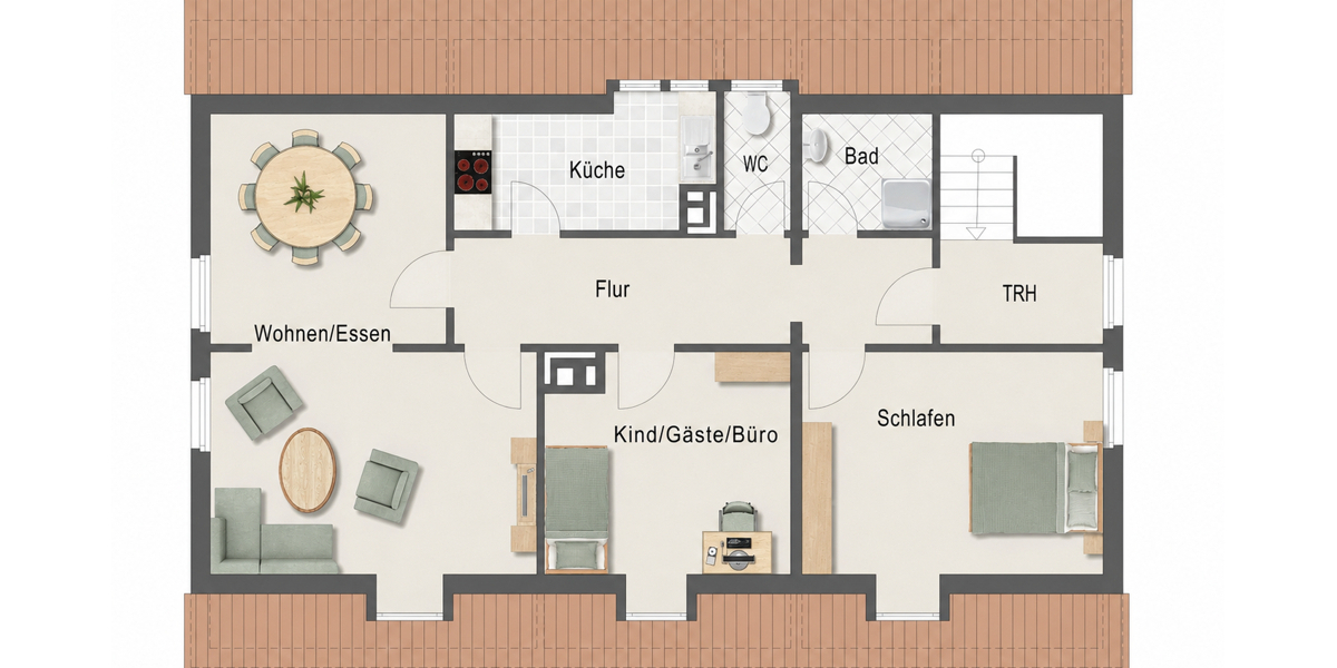 ab sofort verfügbar - Sanierungsbedürftige 3,5-Zimmer-Wohnung mit Ausbaupotenzial im Dachgeschoss - Dachgeschoßwohnung Ulm Obertalfingen | Angebot:27284711