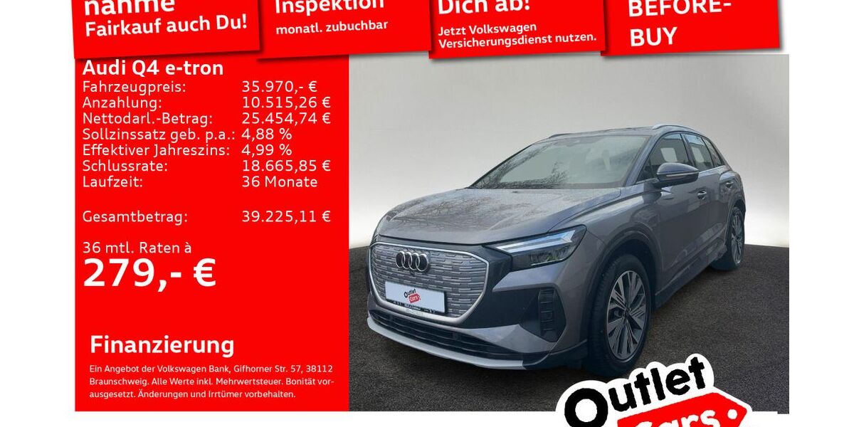 Audi Q4 e-tron 70.410 km 35.970 &euro; Senden 89250