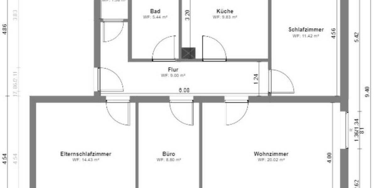 Etagenwohnung Elchingen Unterelchingen - 4 Zimmer, 80 m&sup2;, 1.060&euro; | Angebot:26858285