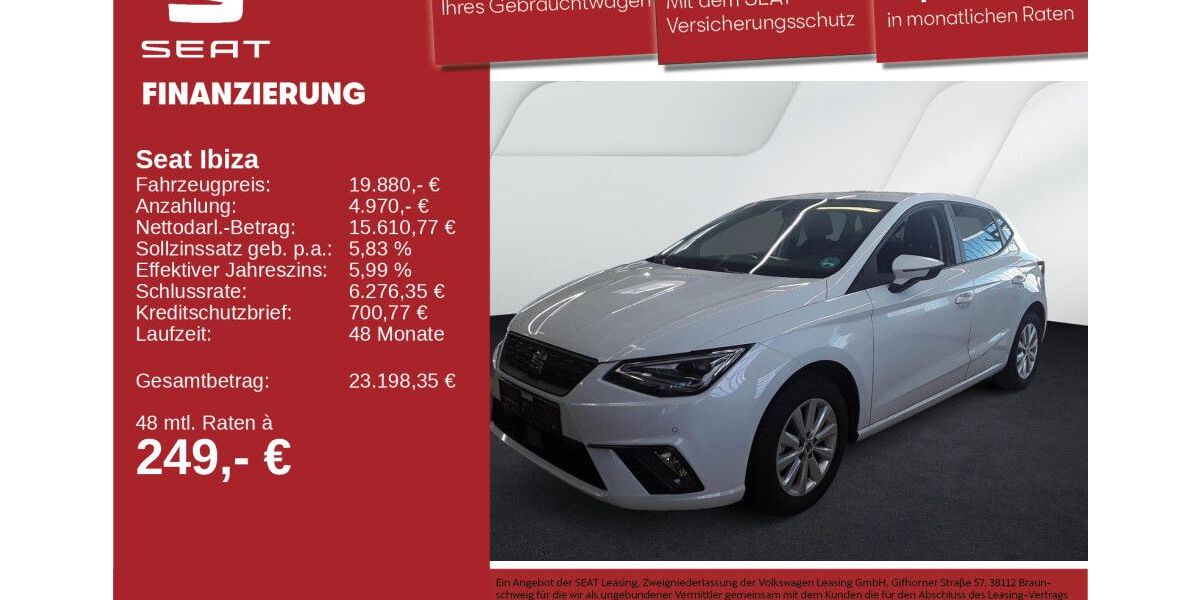 Seat Ibiza 24.358 km 18.420 &euro; Neu-Ulm 89231