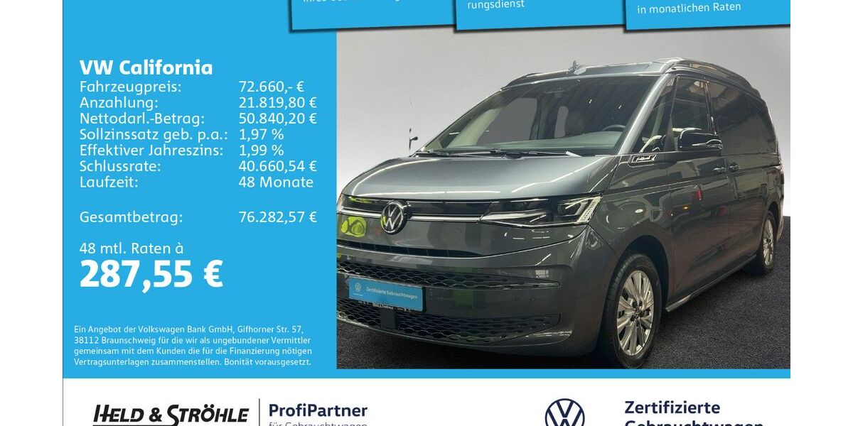 VW T7 California 17.698 km 72.660 &euro; Ulm 89079
