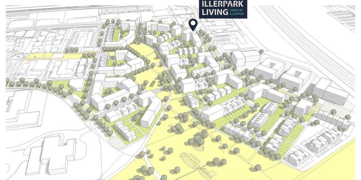 Etagenwohnung Neu-Ulm Ludwigsfeld - 2 Zimmer, 65 m&sup2;, 391.800&euro; | Angebot:25681555