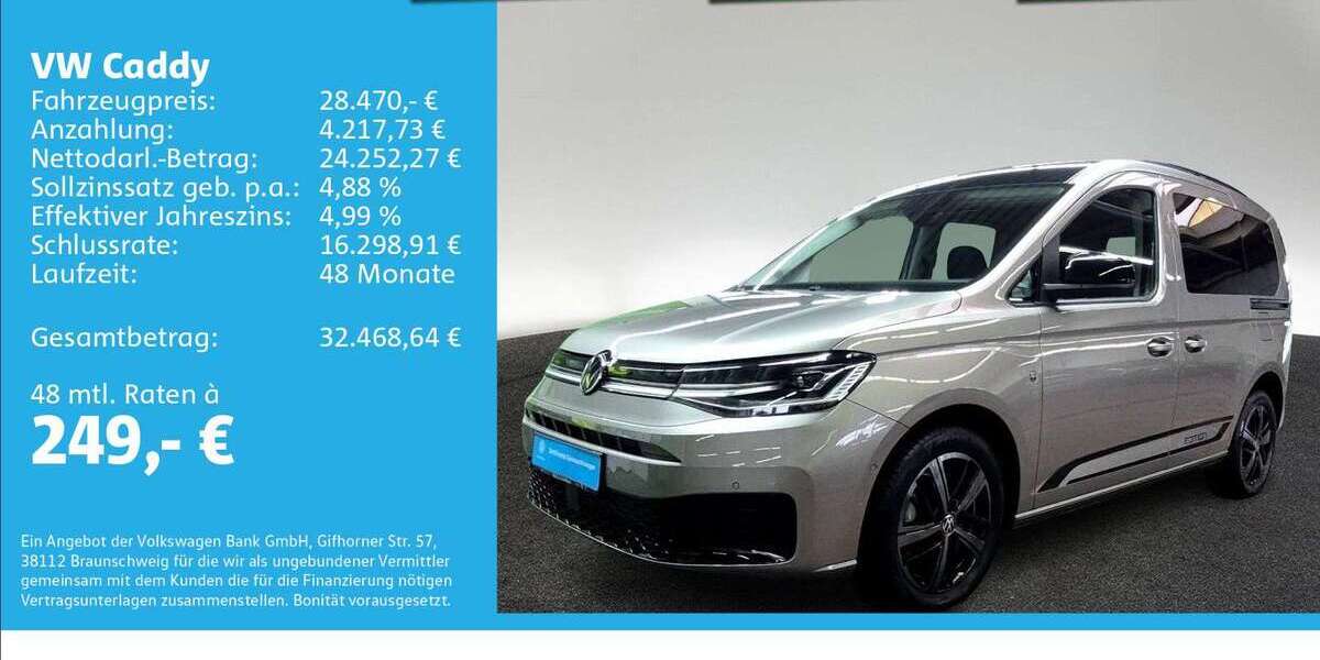 VW Caddy 12.985 km 28.470 &euro; Ulm 89079