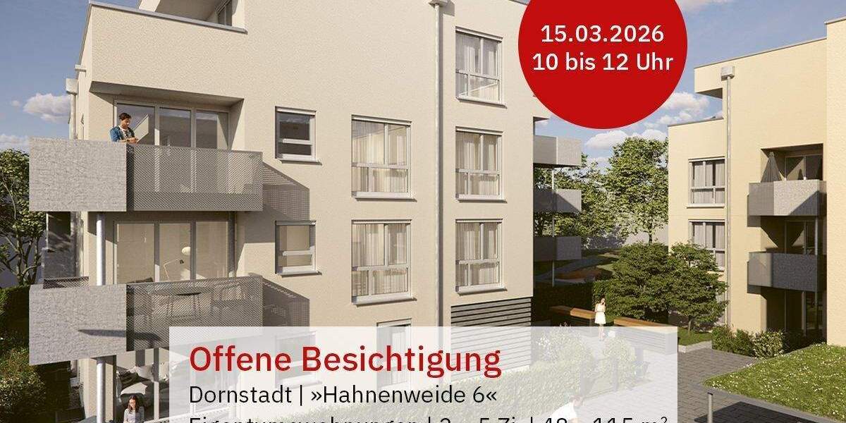 Etagenwohnung Dornstadt - 2 Zimmer, 48 m&sup2;, 274.000&euro; | Angebot:20965959