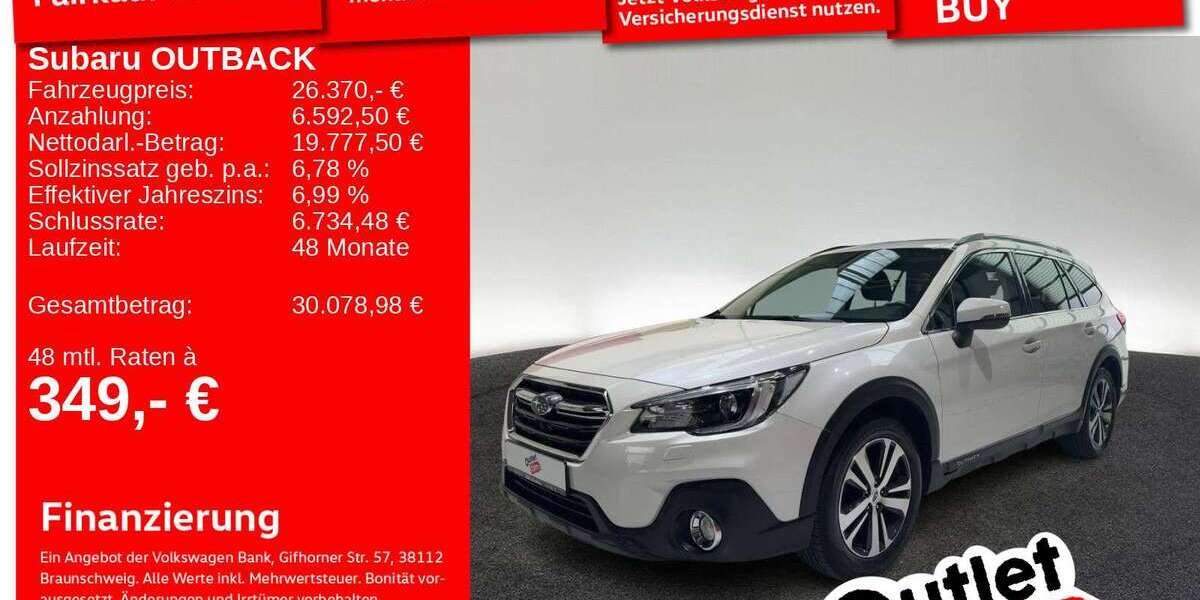 Subaru OUTBACK 58.876 km 26.370 € Senden 89250