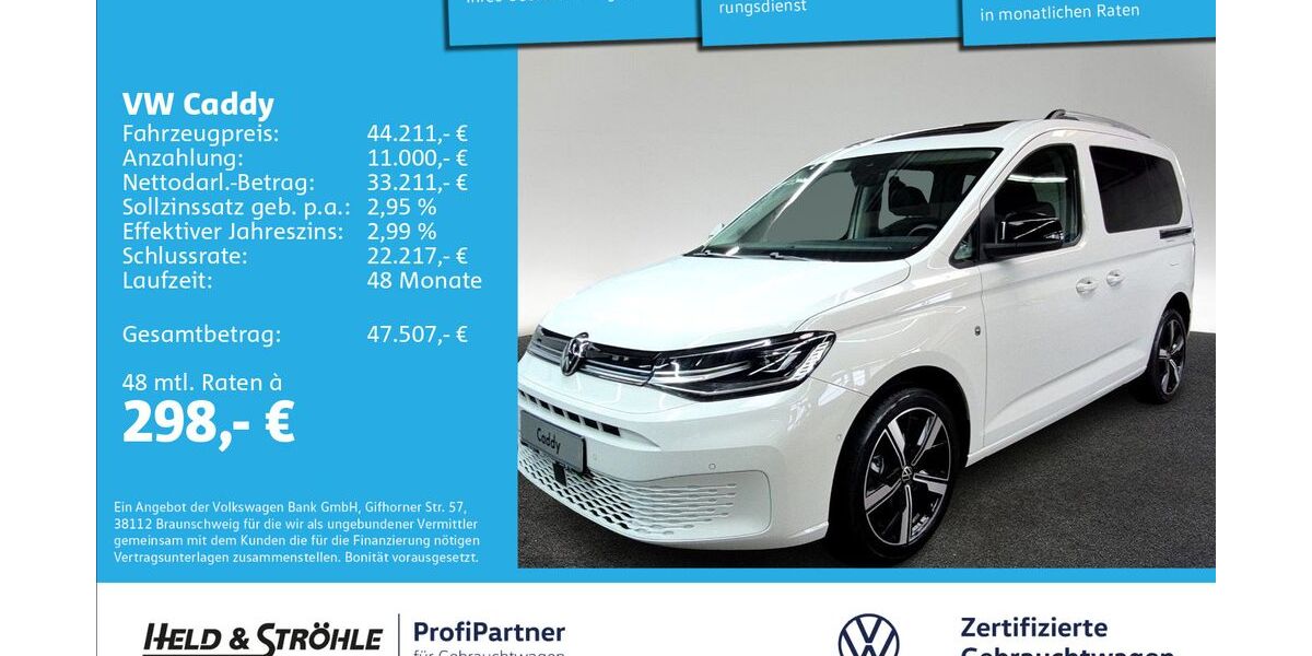 VW Caddy 2.001 km 39.950 &euro; Ulm 89079