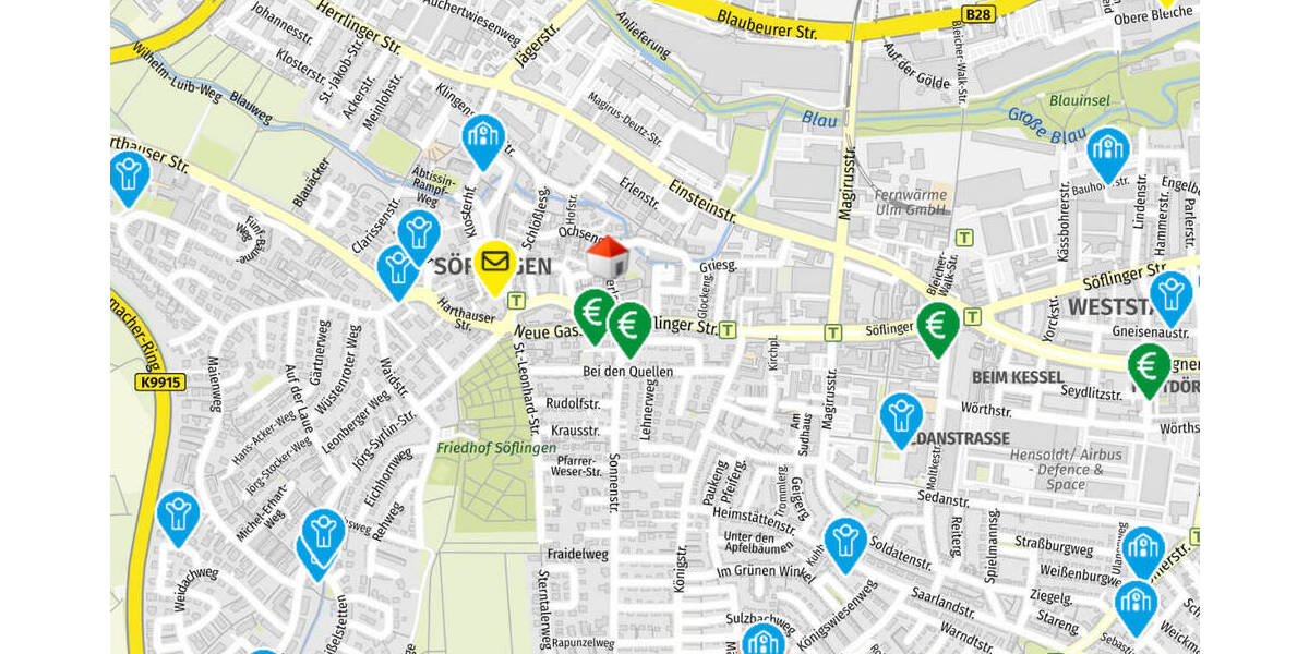 Etagenwohnung Ulm / Söflingen Weststadt - 3 Zimmer, 97 m&sup2;, 567.000&euro; | Angebot:26257445