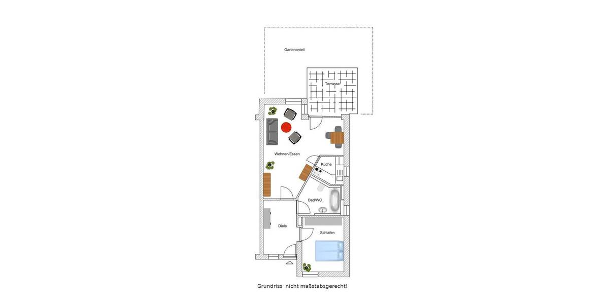 Terrassenwohnung Ulm Eselsberg - 2 Zimmer, 56 m&sup2;, 299.900&euro; | Angebot:26522242