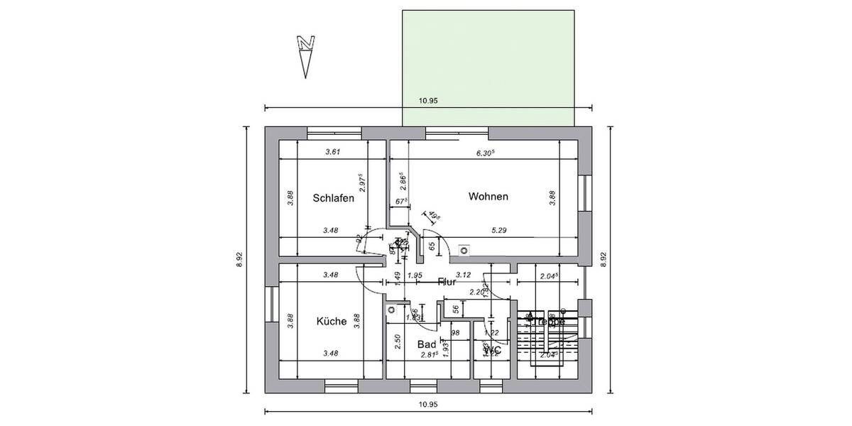 Mehrfamilienhaus, Wohnhaus Neu-Ulm Burlafingen - 4 Zimmer, 160 m&sup2;, 469.000&euro; | Angebot:26113085