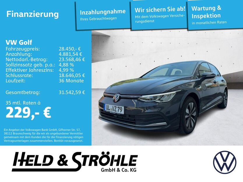 VW Golf 6.001 km 26.950 € Ulm 89077