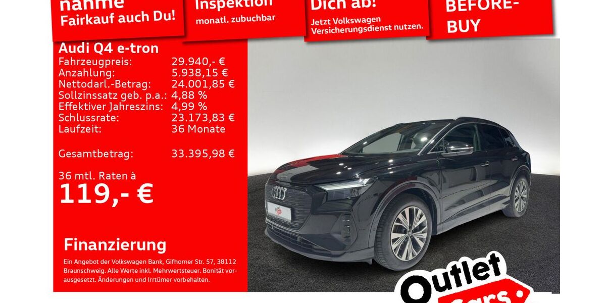 Audi Q4 e-tron 43.785 km 28.320 &euro; Senden 89250