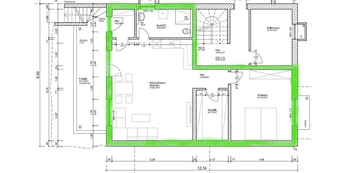 Terrassenwohnung Erbach - 2 Zimmer, 84 m&sup2;, 1.100&euro; | Angebot:26649586