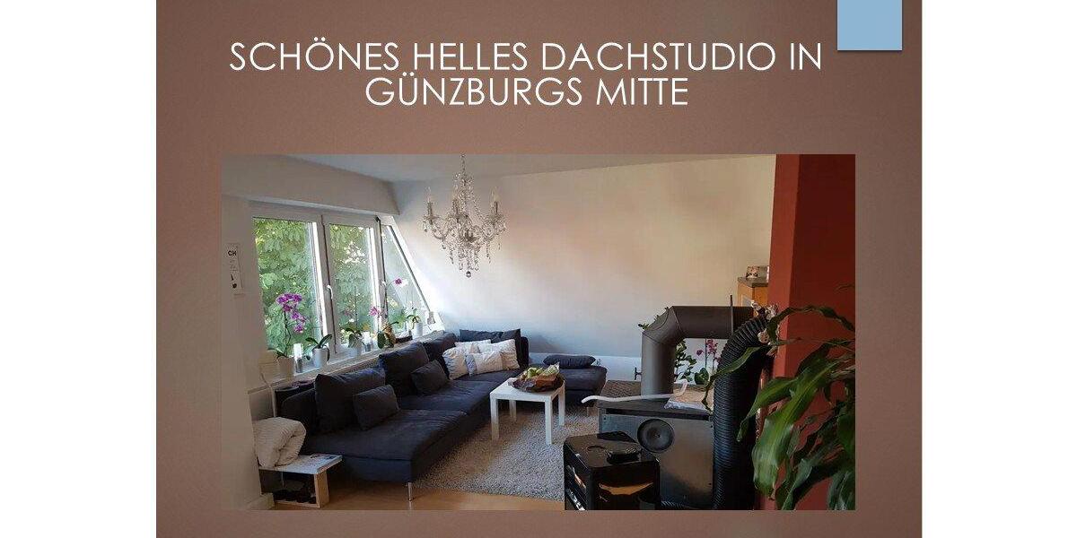 Dachgeschoßwohnung Günzburg - 3 Zimmer, 115 m&sup2;, 1.150&euro; | Angebot:26546295