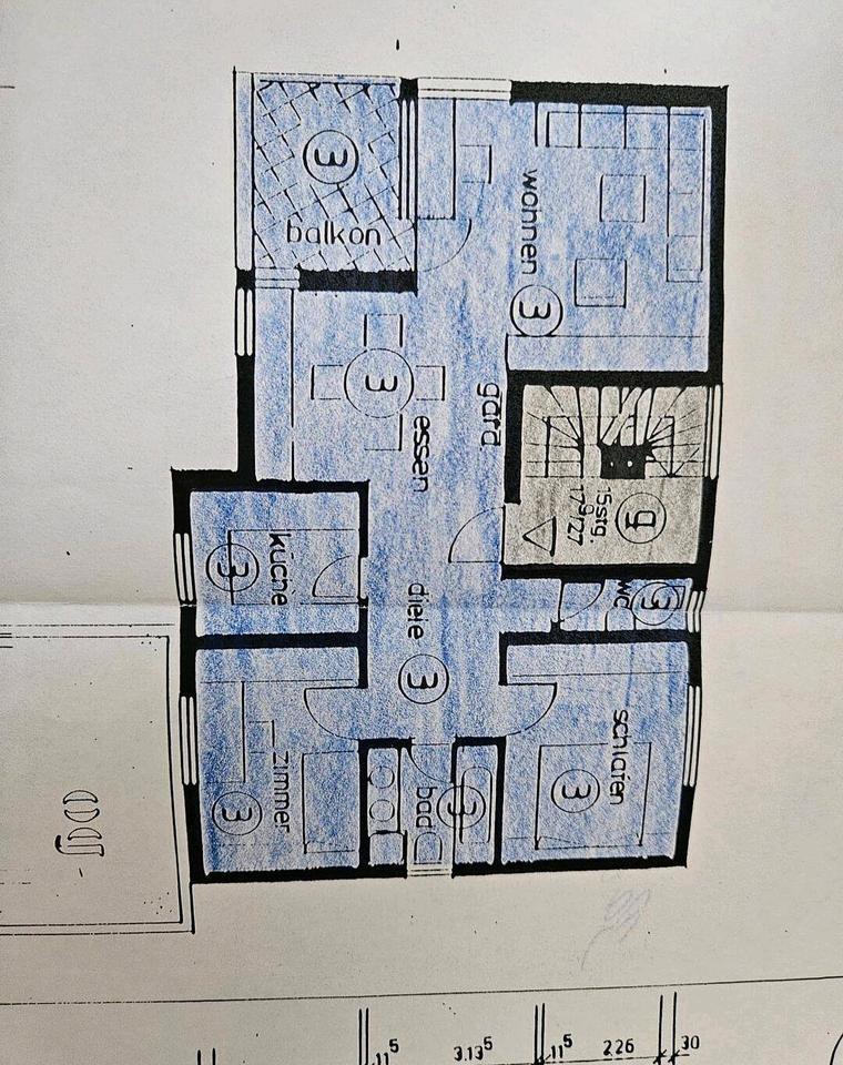3 Zimmer Wohung zu vermieten zimmer