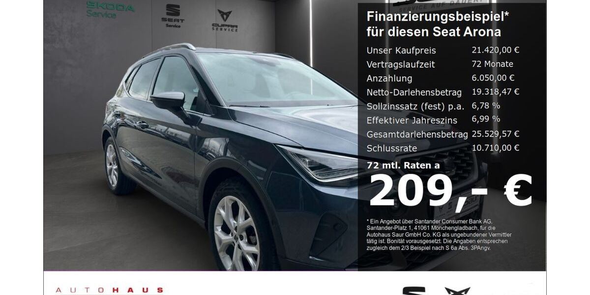 Seat Arona 51.580 km 21.420 &euro; Ulm 89077