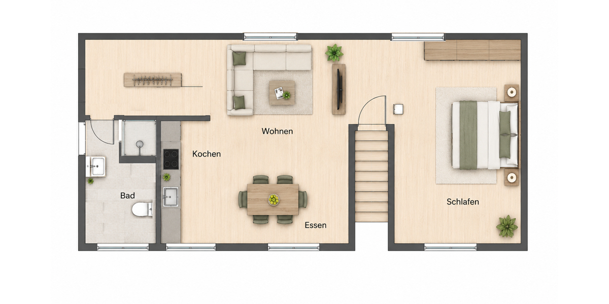 helle 1,5 Zimmer Dachgeschosswohnung für Kapitalanleger - Dachgeschoßwohnung Ulm / Gögglingen Gögglingen | Angebot:26745116