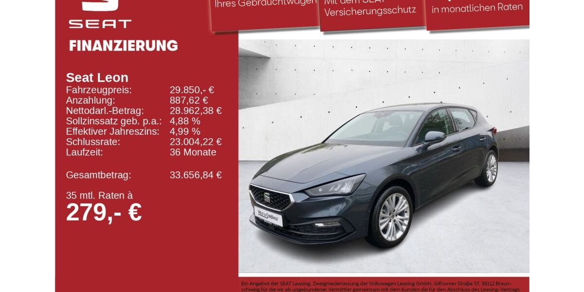 Seat Leon 7.001 km 26.450 &euro; Neu-Ulm 89231