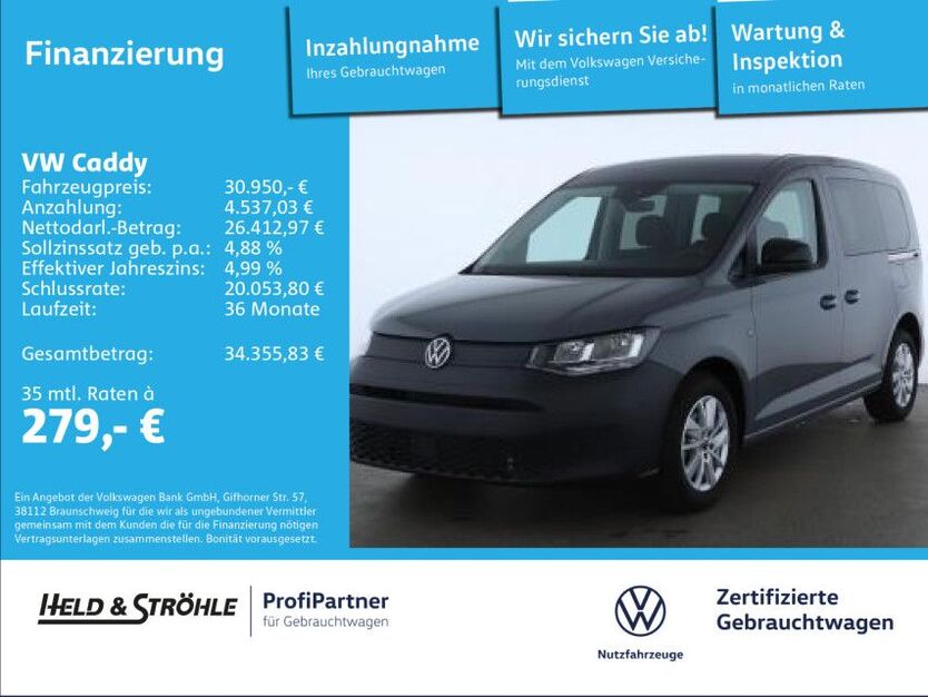 VW Caddy 6.772 km 29.420 € Ulm 89079