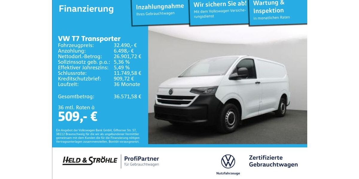 VW T7 Transporter 19.442 km 32.490 &euro; Ulm 89079
