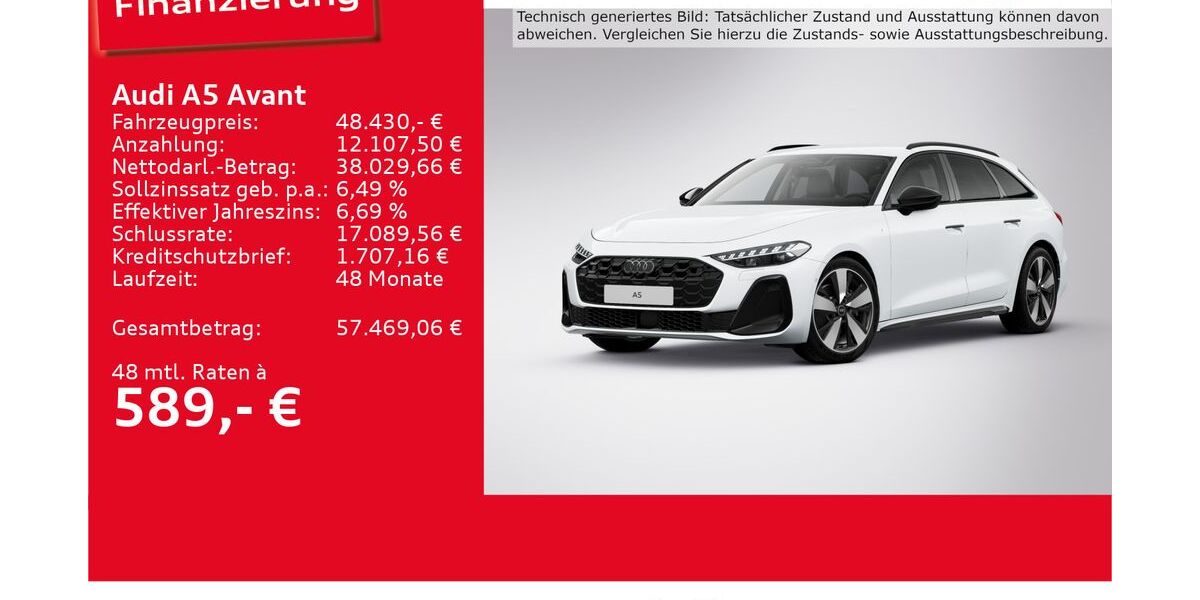 Audi A5 5.496 km 48.430 € Ulm 89073