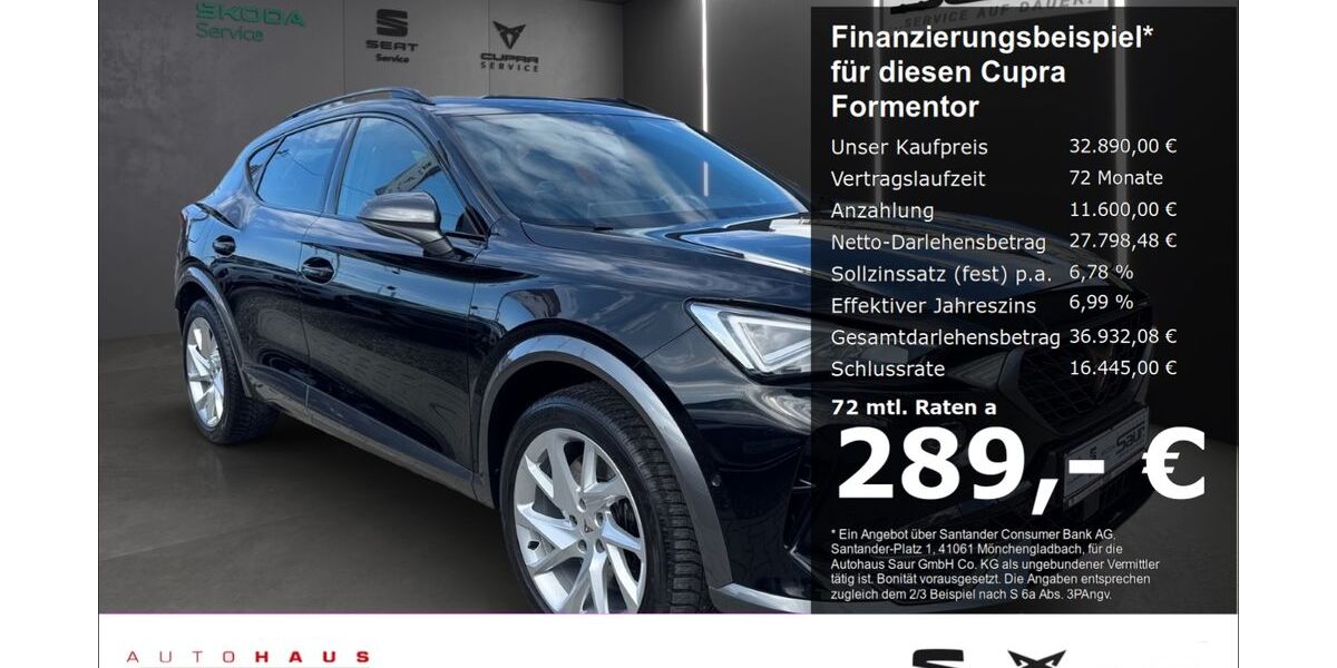 Cupra Formentor 18.500 km 31.940 &euro; Ulm 89077