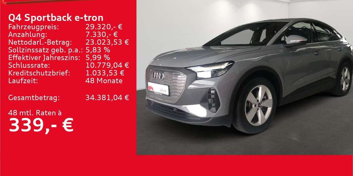 Audi Q4 e-tron 29.998 km 29.320 € Ulm 89073