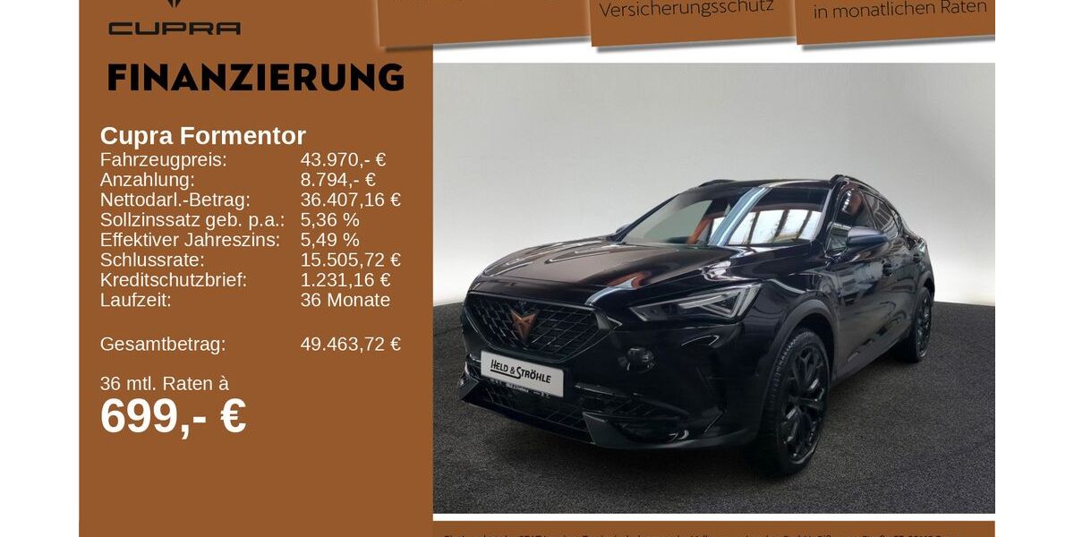 Cupra Formentor 13.724 km 43.970 &euro; Neu-Ulm 89231