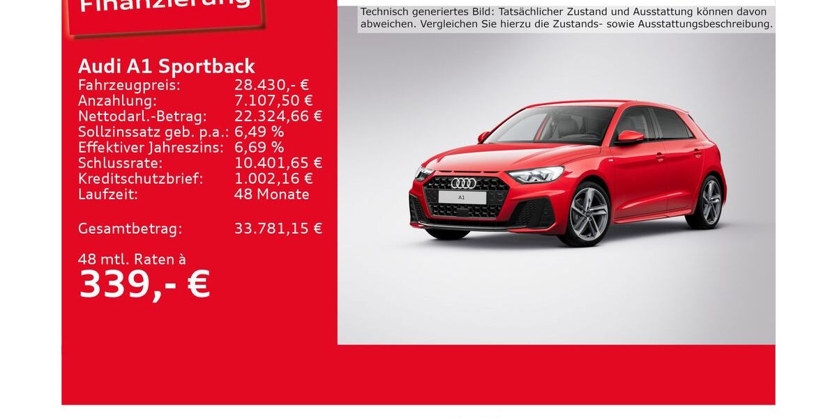Audi A1 6.010 km 26.790 &euro; Ulm 89073