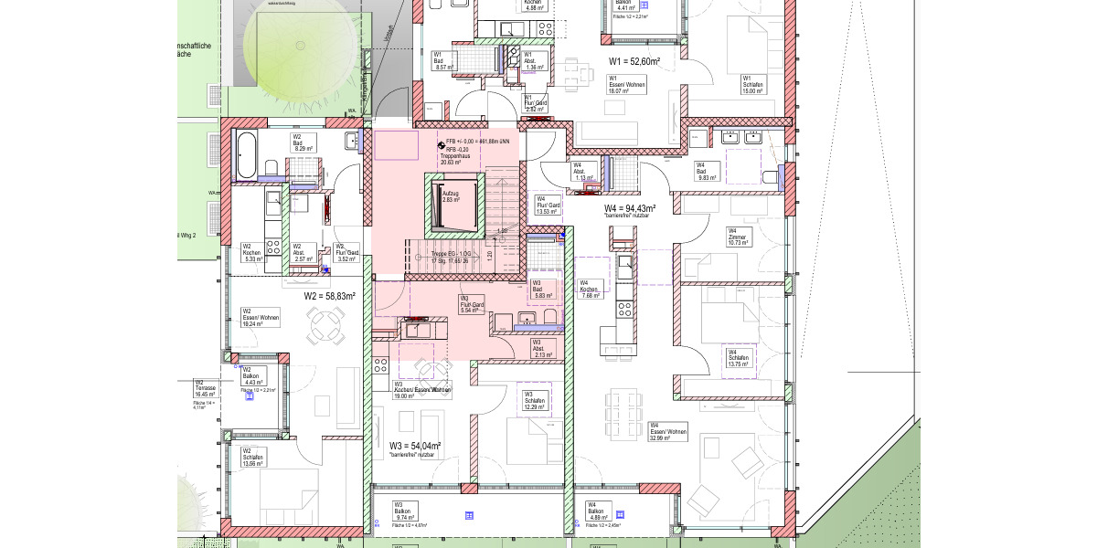 Etagenwohnung Langenau Langenau - 2 Zimmer, 52 m&sup2;, 260.500&euro; | Angebot:23574804