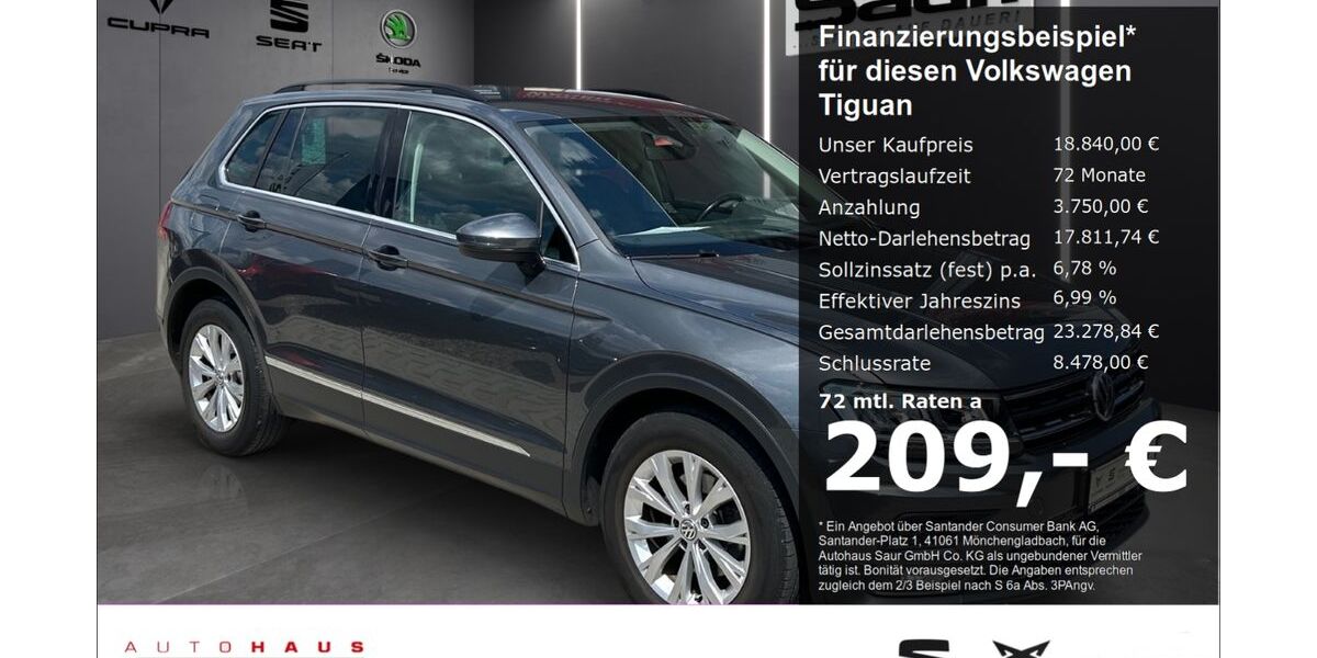 VW Tiguan 115.250 km 18.840 &euro; Ulm 89077