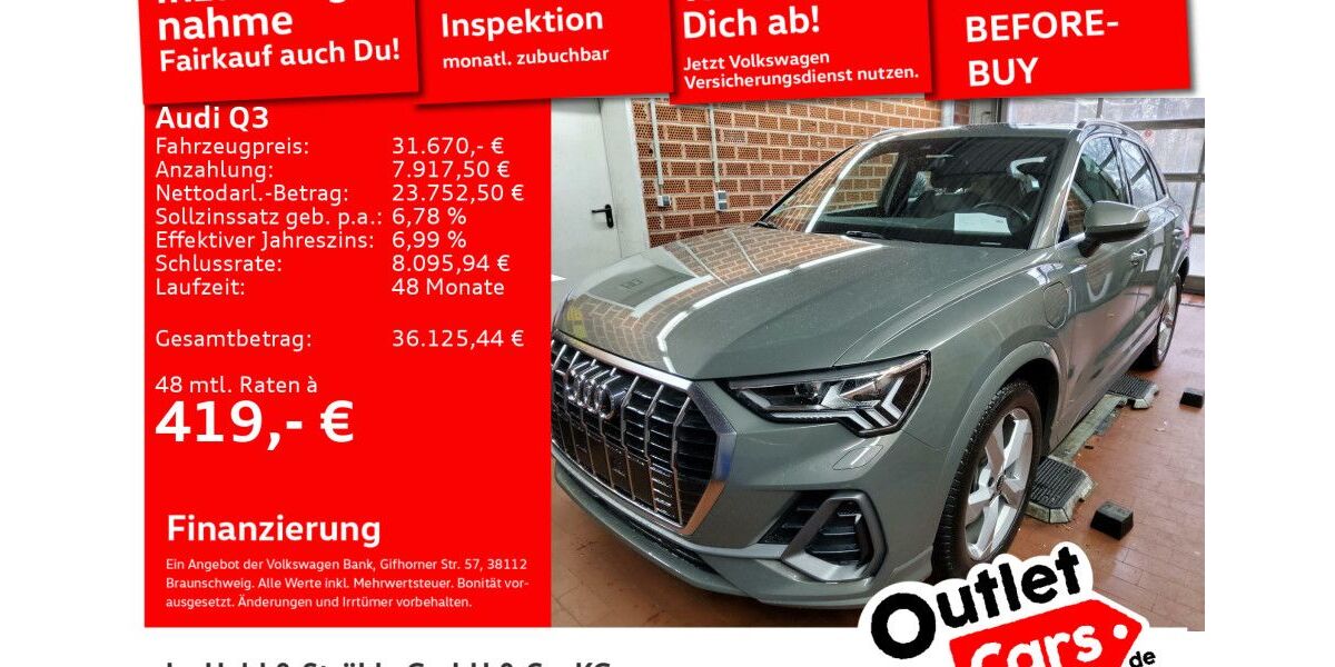 Audi Q3 29.484 km 31.360 &euro; Senden 89250