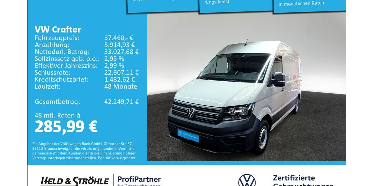 VW Crafter 19.592 km 37.460 &euro; Ulm 89079