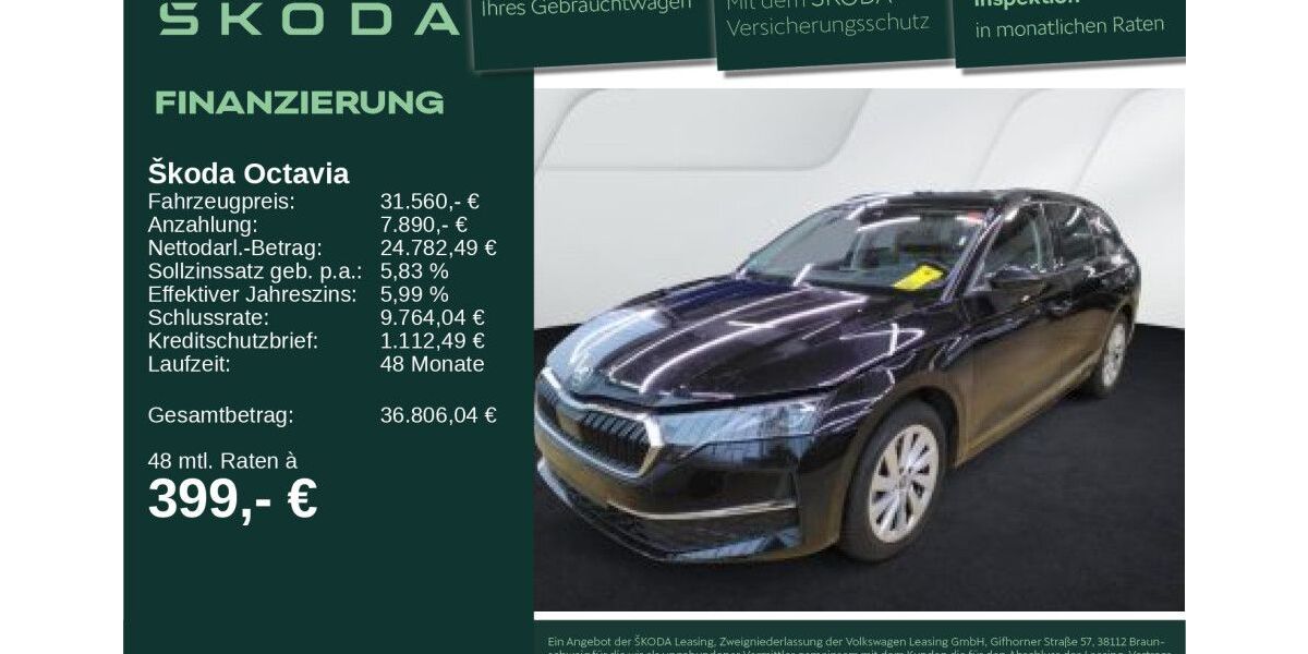 Skoda Octavia 26.298 km 31.290 &euro; Neu-Ulm 89231