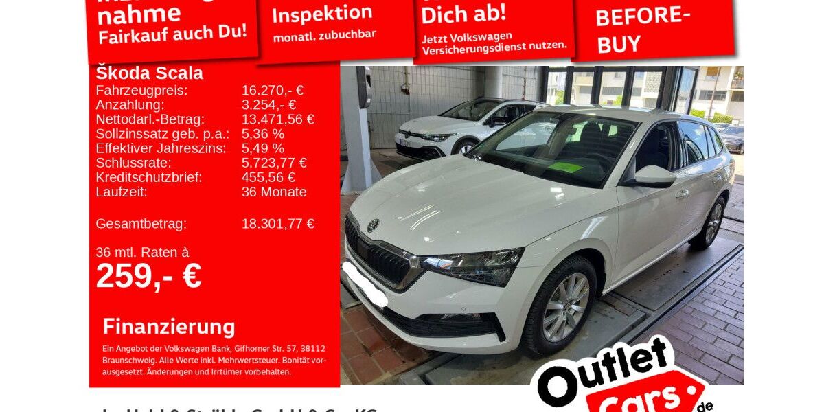Skoda Scala 64.652 km 16.270 &euro; Senden 89250