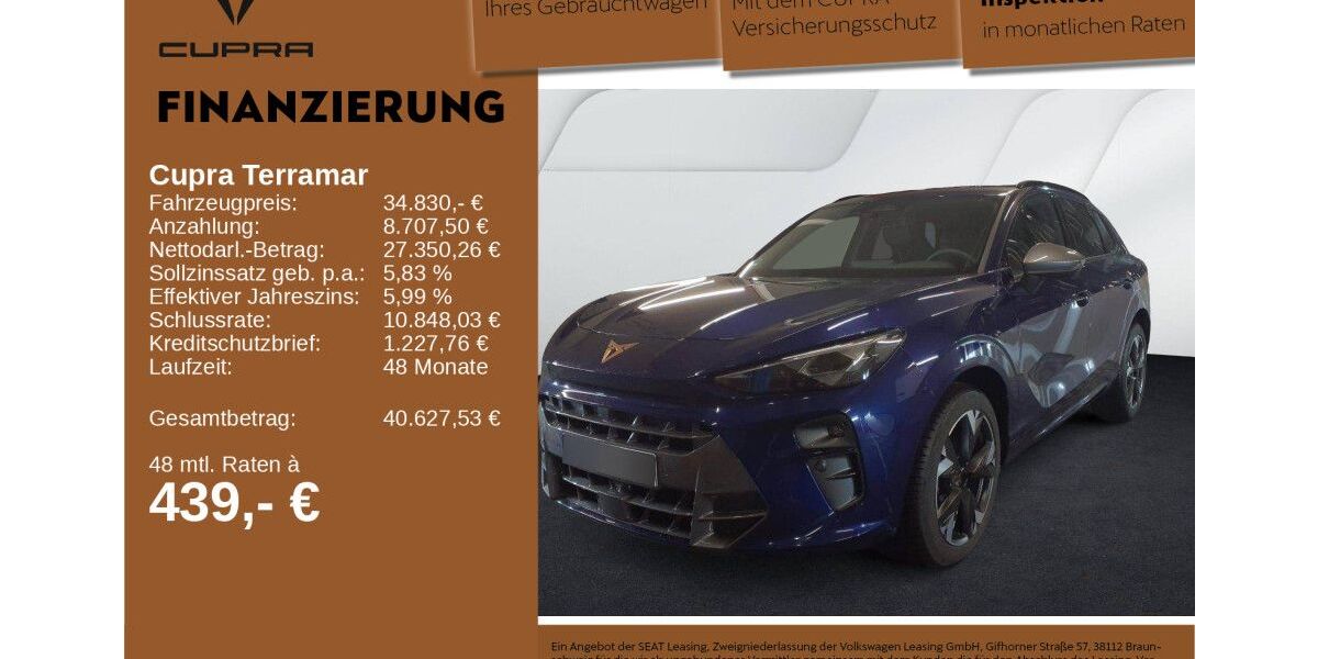 Cupra Terramar 7.026 km 34.830 &euro; Neu-Ulm 89231