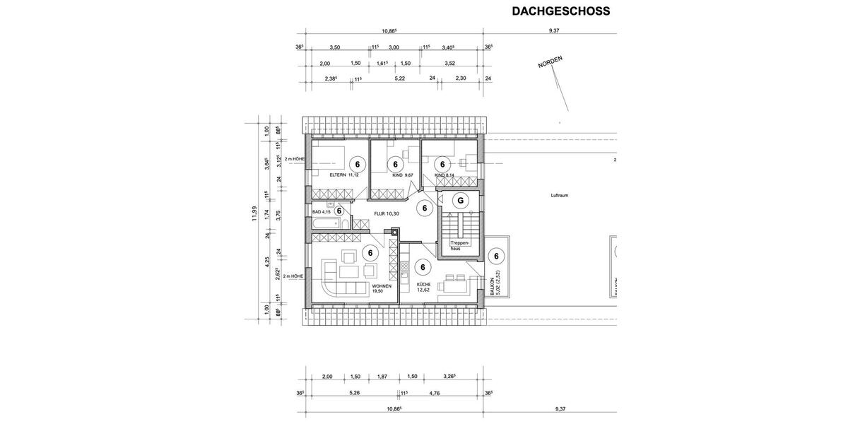 Dachgeschoßwohnung Weißenhorn - 4 Zimmer, 78 m&sup2;, 700&euro; | Angebot:26566541