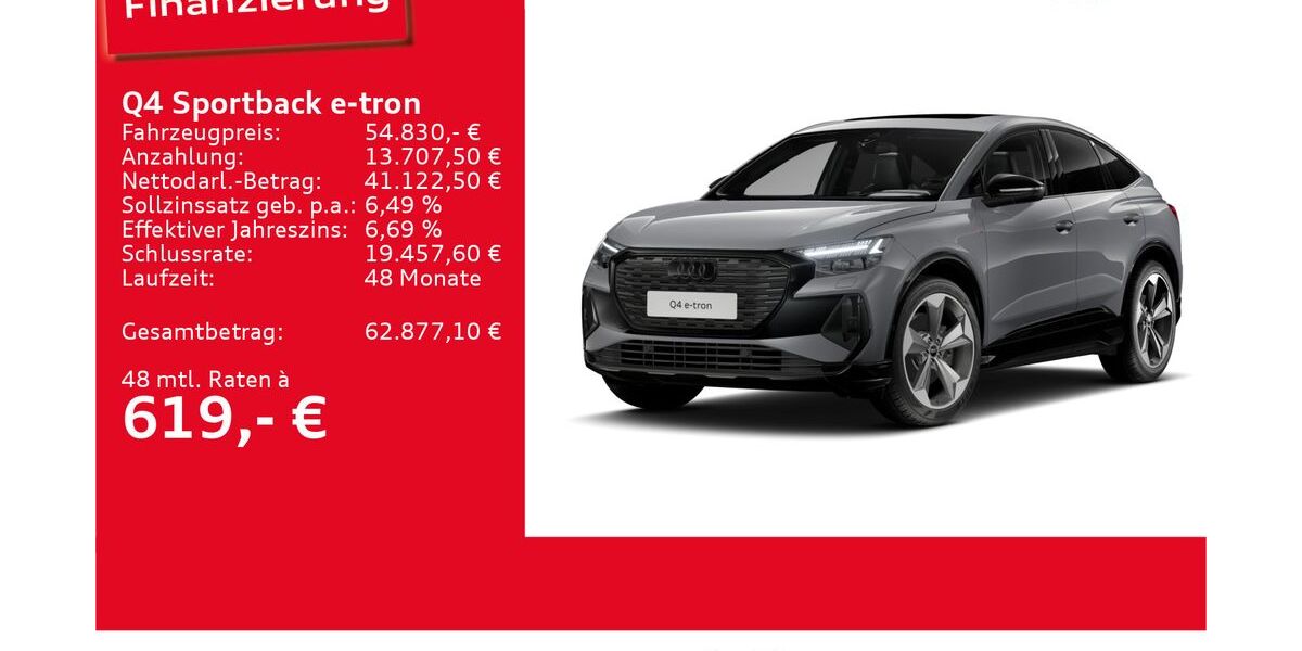 Audi Q4 e-tron 4.579 km 54.460 &euro; Ulm 89073